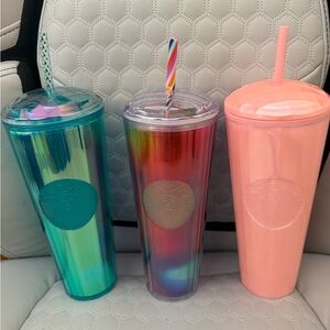 Starbucks Cold Cup Tumbler Set – Brand New (Set of 3)